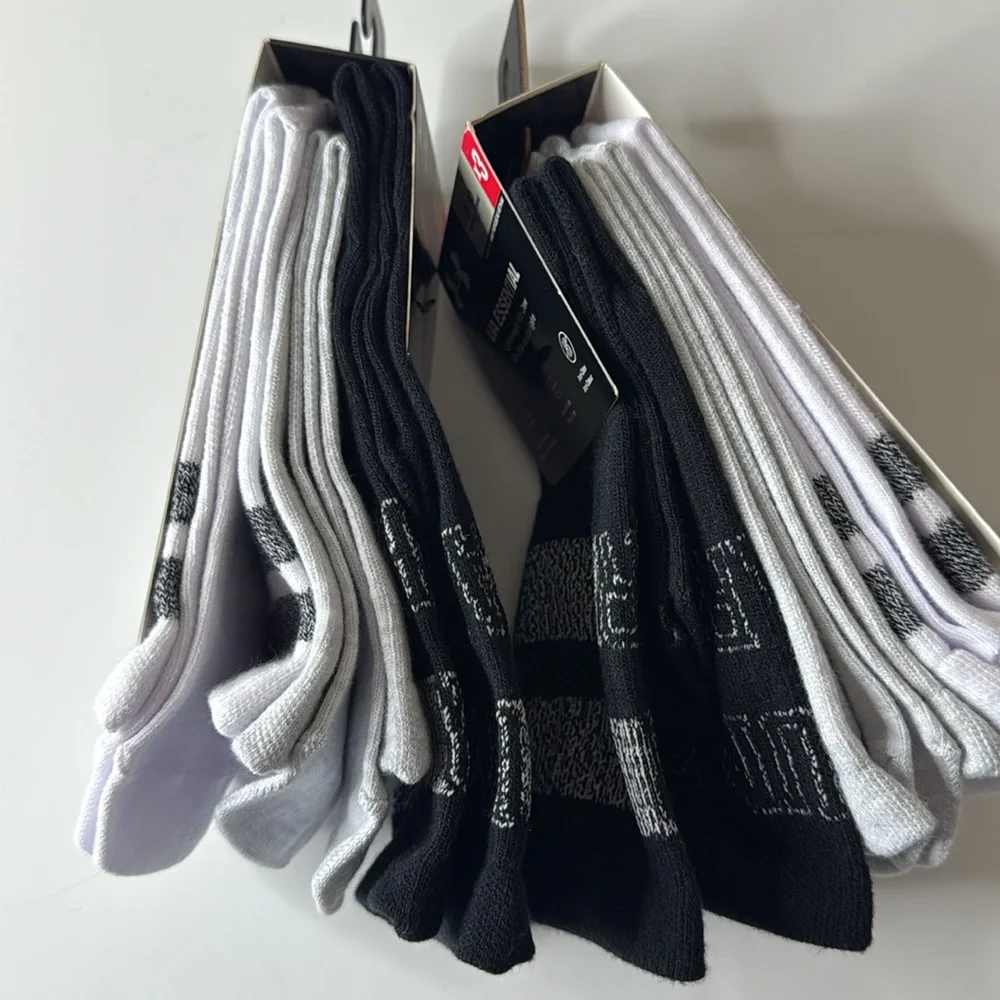 Under Armour UA Essential Mid Crew Socks 6 Pairs Size 6-10
